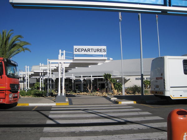 Departures at Hosea Kutako International Airport.